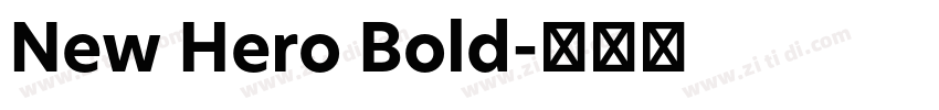 New Hero Bold字体转换